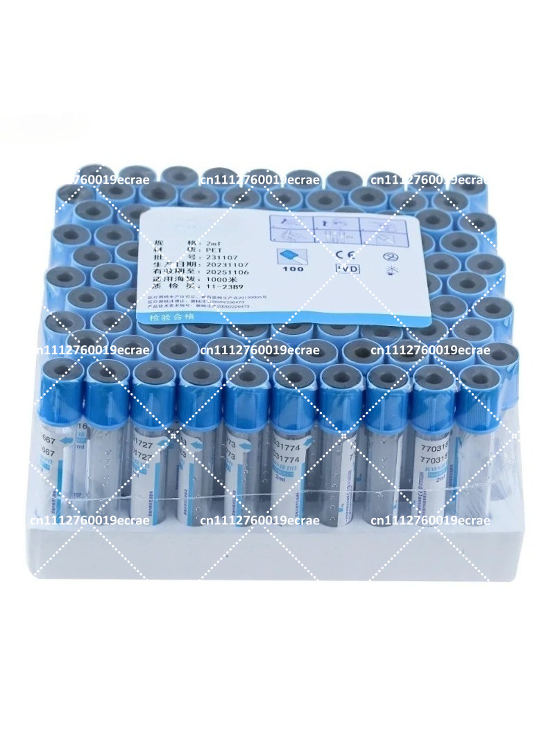 Blood Collection Tube - 100 stuks anticoagulante bloedafnamebuizen, natriumcitraat plastic