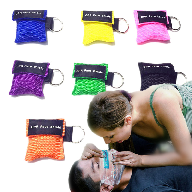 Oxygen Mask Non-Rebreather - Sleutelhanger Stijl CPR Gelaatsscherm Draagbare Kunstmatige