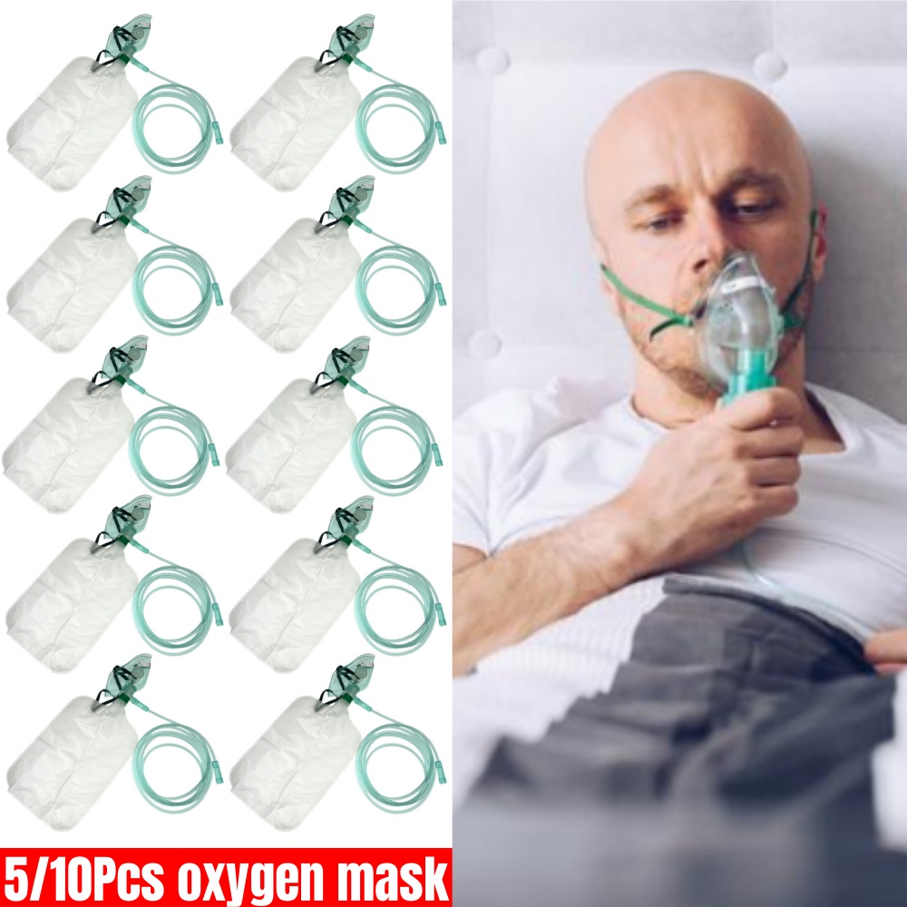 Oxygen Mask Non-Rebreather - 5-10 stuks wegwerp zuurstofmasker voor volwassenen