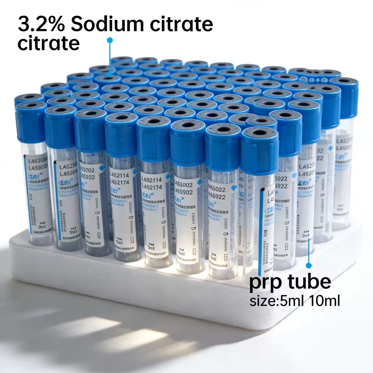 Medical Lab Blood Test - 5 ml/10 ml wegwerp vacuüm bloedafnamebuis