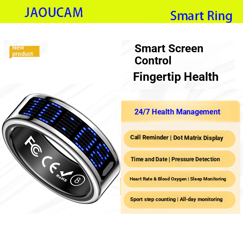 Blood Pressure Monitor - 2026 Smart Ring Call ID Herinnering