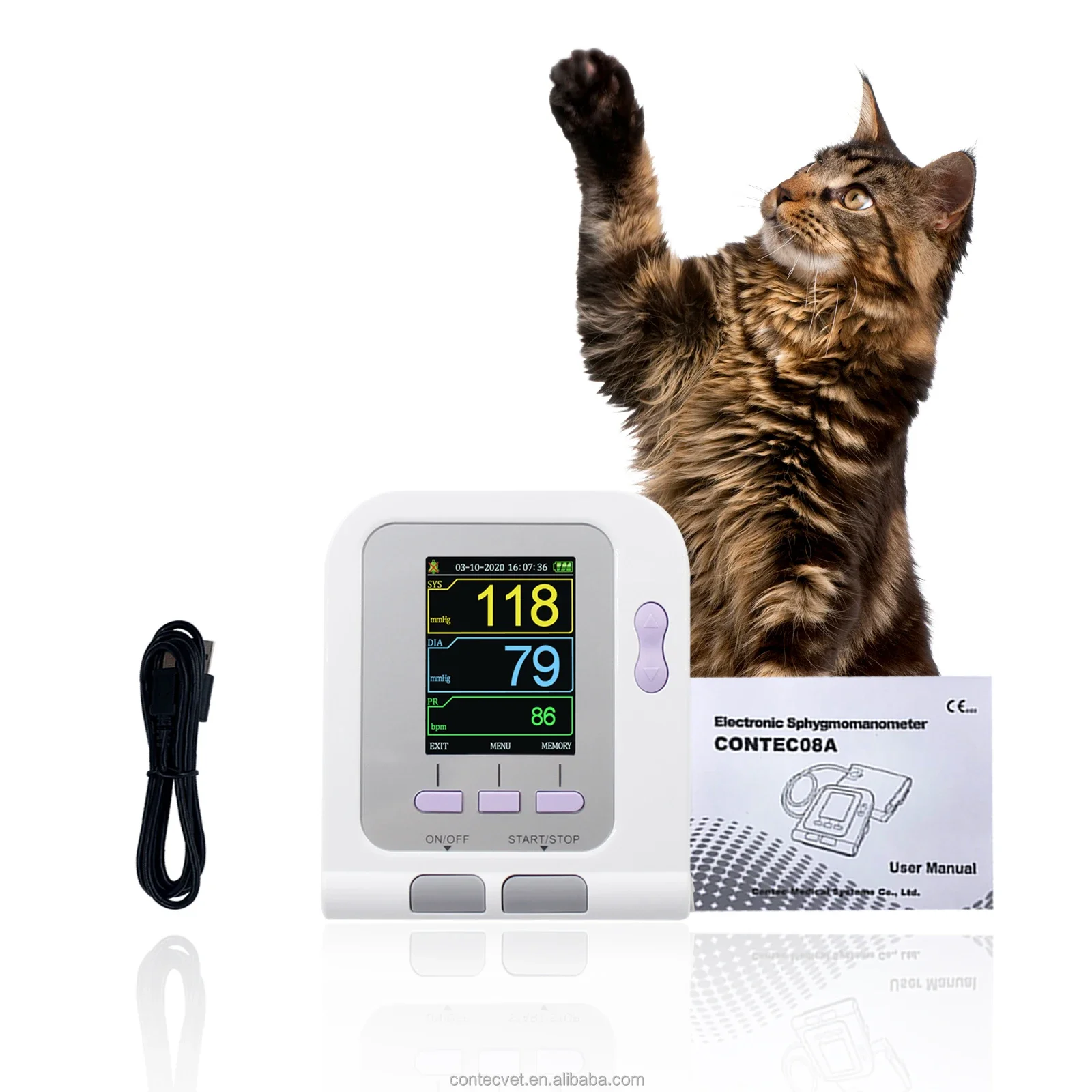 CONTEC08A-VET Veterinaire appa - Blood Pressure Monitor recensie en prijs